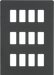 Knightsbridge GDSF012AT Screwless 12G grid faceplate - anthracite Knightsbridge Grid Knightsbridge - Sparks Warehouse