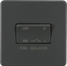 Knightsbridge SF1100AT Screwless 10AX 3 pole Fan Isolator Switch - Anthracite Knightsbridge Screwless Flat Plate Anthracite Knightsbridge - Sparks Warehouse