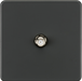 Knightsbridge SF0150AT Screwless 1G SAT TV Outlet (Non-Isolated) - Anthracite  Sparks Warehouse - Sparks Warehouse