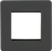 Knightsbridge SF2GAT Screwless 2G Modular Faceplate - Anthracite Knightsbridge Screwless Flat Plate Anthracite Knightsbridge - Sparks Warehouse