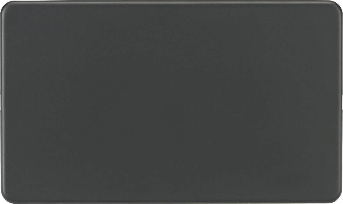 Knightsbridge SF8360AT Screwless 2G Blanking Plate - Anthracite Knightsbridge Screwless Flat Plate Anthracite Knightsbridge - Sparks Warehouse