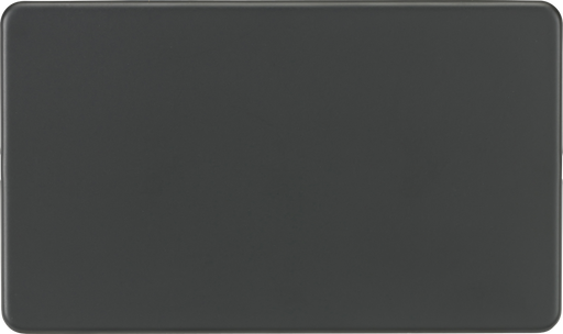 Knightsbridge SF8360AT Screwless 2G Blanking Plate - Anthracite Knightsbridge Screwless Flat Plate Anthracite Knightsbridge - Sparks Warehouse