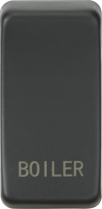 Knightsbridge GDBOILAT Switch cover "marked BOILER" - anthracite Knightsbridge Grid Knightsbridge - Sparks Warehouse