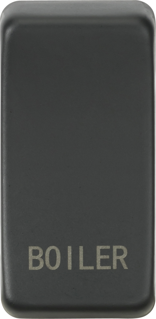 Knightsbridge GDBOILAT Switch cover "marked BOILER" - anthracite Knightsbridge Grid Knightsbridge - Sparks Warehouse