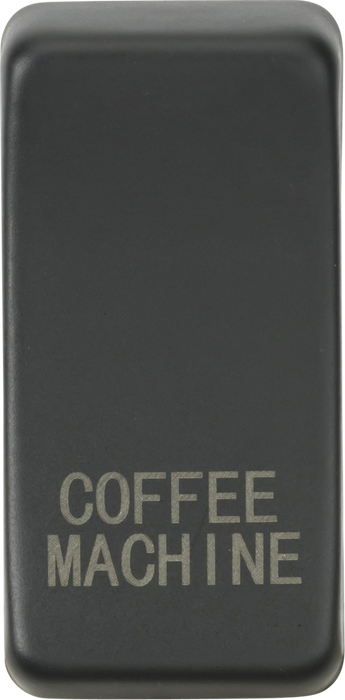 Knightsbridge GDCOFFAT Switch cover "marked COFFEE MACHINE" - anthracite Knightsbridge Grid Knightsbridge - Sparks Warehouse