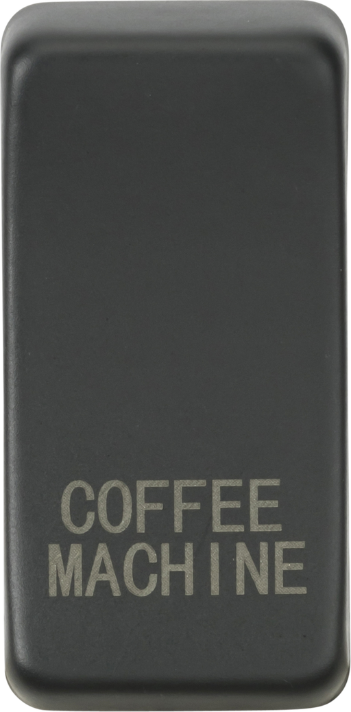Knightsbridge GDCOFFAT Switch cover "marked COFFEE MACHINE" - anthracite Knightsbridge Grid Knightsbridge - Sparks Warehouse