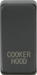 Knightsbridge GDCOOKAT Switch cover "marked COOKER HOOD" - anthracite Knightsbridge Grid Knightsbridge - Sparks Warehouse