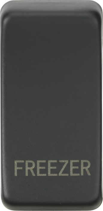 Knightsbridge GDFREEZERAT Switch cover "marked FREEZER" - anthracite Knightsbridge Grid Knightsbridge - Sparks Warehouse