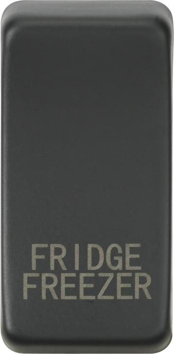Knightsbridge GDFRIDAT Switch cover "marked FRIDGE FREEZER" - anthracite Knightsbridge Grid Knightsbridge - Sparks Warehouse