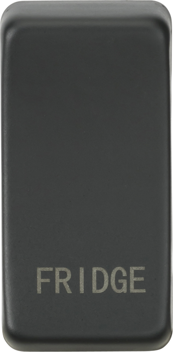 Knightsbridge GDFRIDGEAT Switch cover "marked FRIDGE" - anthracite Knightsbridge Grid Knightsbridge - Sparks Warehouse