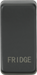 Knightsbridge GDFRIDGEAT Switch cover "marked FRIDGE" - anthracite Knightsbridge Grid Knightsbridge - Sparks Warehouse
