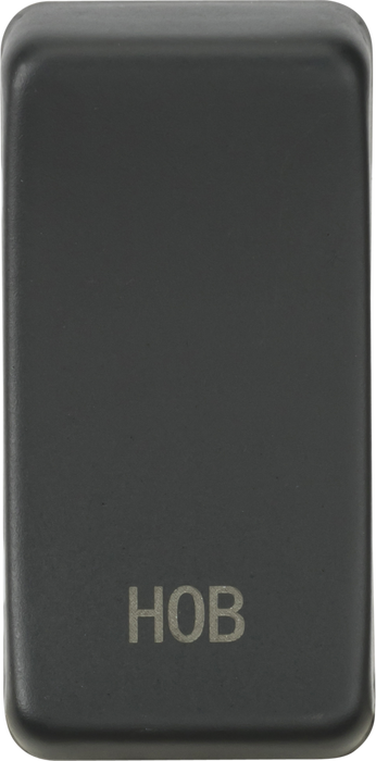 Knightsbridge GDHOBAT Switch cover "marked HOB" - anthracite Knightsbridge Grid Knightsbridge - Sparks Warehouse
