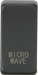Knightsbridge GDMICROAT Switch cover "marked MICROWAVE" - anthracite Knightsbridge Grid Knightsbridge - Sparks Warehouse