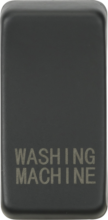 Knightsbridge GDWASHAT Switch cover "marked WASHING MACHINE" - anthracite Knightsbridge Grid Knightsbridge - Sparks Warehouse