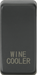 Knightsbridge GDWINEAT Switch cover "marked WINE COOLER" - anthracite Knightsbridge Grid Knightsbridge - Sparks Warehouse