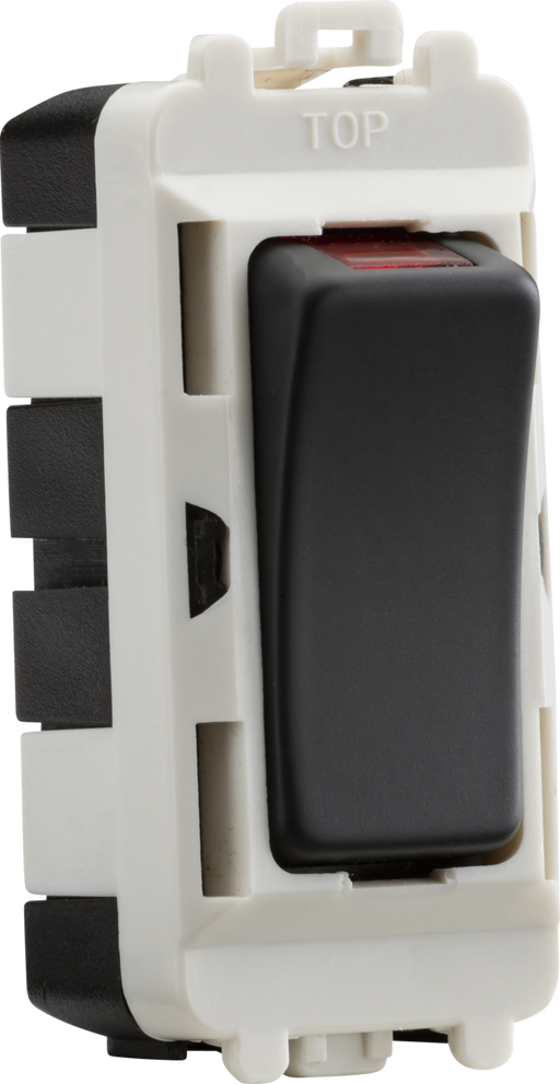 Knightsbridge GDM003AT 20AX DP grid module with LED indicator - anthracite Knightsbridge Grid Knightsbridge - Sparks Warehouse