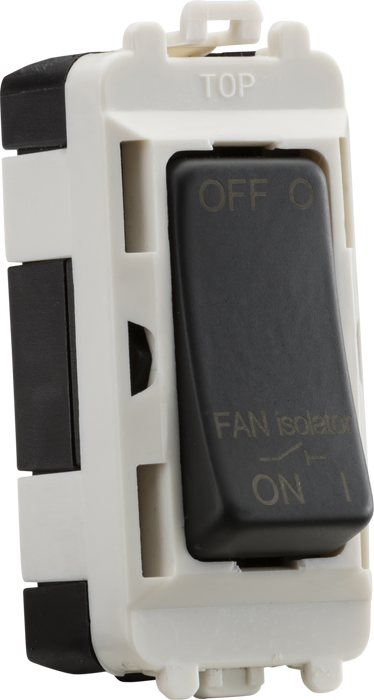 Knightsbridge GDM020AT 10A Fan Isolator Module - anthracite  Sparks Warehouse - Sparks Warehouse