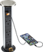 Knightsbridge SK9909BC IP54 3G Pop-Up Socket with Dual Fast Charge USB A+C - Brushed chrome Cap KB Knightsbridge - Sparks Warehouse