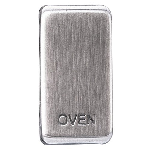BG Nexus GROVBS Grid Rocker Labelled  *OVEN* Brushed Steel - BG - sparks-warehouse