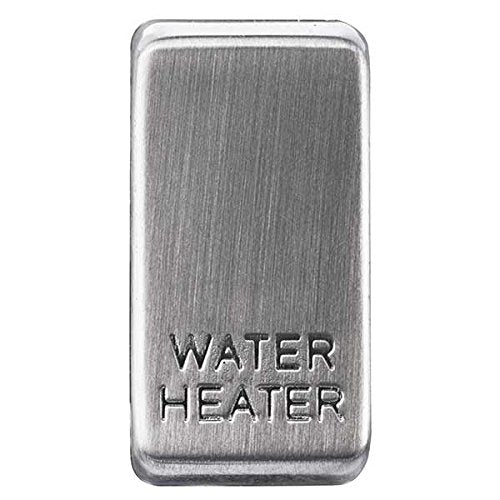 BG Nexus GRWHBS Grid Rocker Labelled  *WATER HEATER* Brushed Steel - BG - sparks-warehouse