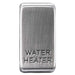BG Nexus GRWHBS Grid Rocker Labelled  *WATER HEATER* Brushed Steel - BG - sparks-warehouse