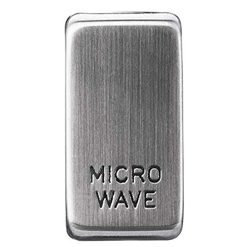 BG Nexus GRMWBS Grid Rocker Labelled  *MICROWAVE* Brushed Steel - BG - sparks-warehouse