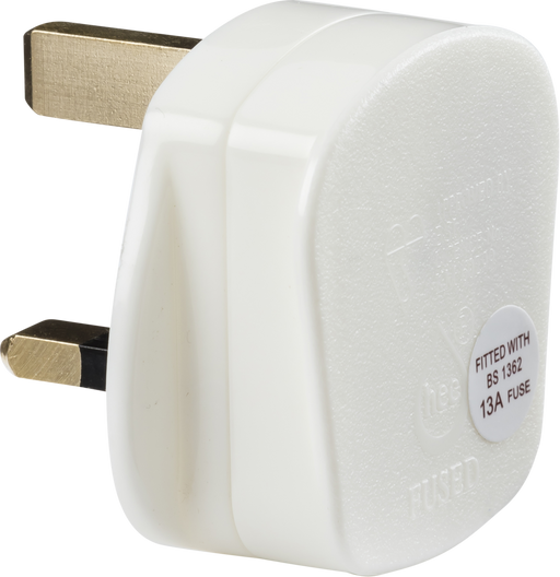 Knightsbridge SN2135W 13A Rough Use Plug Top (Quick fix) - White  Sparks Warehouse - Sparks Warehouse