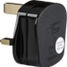 Knightsbridge SN2135B 13A Rough Use Plug Top (Quick fix) - Black  Sparks Warehouse - Sparks Warehouse