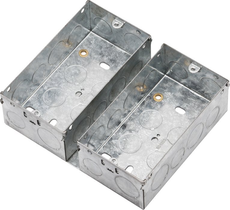 Knightsbridge GSK194MM 47mm Galvanised Steel Box for Small Combination Multimedia Plate KB Knightsbridge - Sparks Warehouse