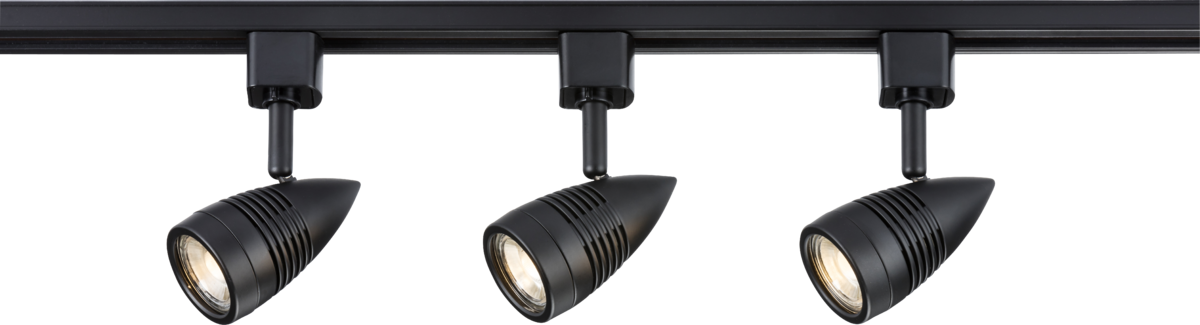 Knightsbridge TRKIT4ABK TRKSP4 1 Metre Tracklight Kit - Black  Sparks Warehouse - Sparks Warehouse