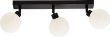 Knightsbridge BA01B3MB IP44 G9 Triple Bar Spotlight with Frosted Glass - Matt Black Ceiling Light Knightsbridge - Sparks Warehouse