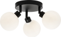 Knightsbridge BA01P3MB IP44 G9 Triple Spotlight with Frosted Glass - Matt Black Ceiling Light Knightsbridge - Sparks Warehouse