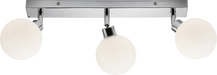 Knightsbridge BA01B3C IP44 G9 Triple Bar Spotlight with Frosted Glass - Chrome Ceiling Light Knightsbridge - Sparks Warehouse