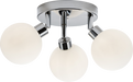 Knightsbridge BA01P3C IP44 G9 Triple Spotlight with Frosted Glass - Chrome Ceiling Light Knightsbridge - Sparks Warehouse