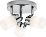 Knightsbridge BA02P3C IP44 G9 Triple Spotlight with Frosted Glass - Chrome Ceiling Light Knightsbridge - Sparks Warehouse