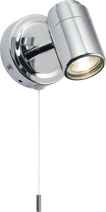 Knightsbridge BA03S1C IP44 GU10 Single Switched Spotlight - Chrome Ceiling Light Knightsbridge - Sparks Warehouse