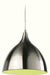 Firstlight 5743BSGN Cafe Pendant - Brushed Steel with Green Inside - Firstlight - sparks-warehouse