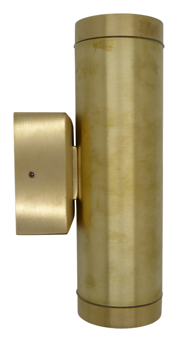 06294 - Solid Brass Navigator Up Down Wall Light - Raw Brass Navigator Range of Marine Bulkheads Lampfix - Sparks Warehouse