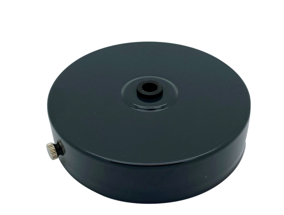 06338 - Metalbrite Ceiling Rose Anthracite Grey Flat 100mm Ø Lampfix - Sparks Warehouse