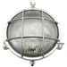 09000 Solid Brass Small Porthole Bulkhead - Satin Nickel Navigator Range of Marine Bulkheads Lampfix - Sparks Warehouse