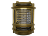 09017 Solid Brass Navigator Wall Light - Raw Brass Navigator Range of Marine Bulkheads Lampfix - Sparks Warehouse