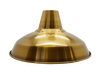 09031 Industrial Antique Brass (Brushed) Light Shade 305mm Diameter With 40mm Hole Lampfix - Sparks Warehouse