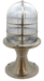 09313 Solid Brass Large Post Light - Satin Nickel Navigator Range of Marine Bulkheads Lampfix - Sparks Warehouse