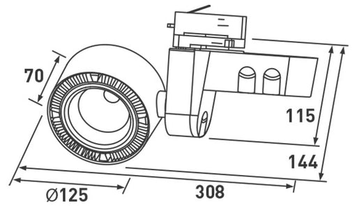 BG LKT8554 Track Spotlight LED 26W - BG - sparks-warehouse