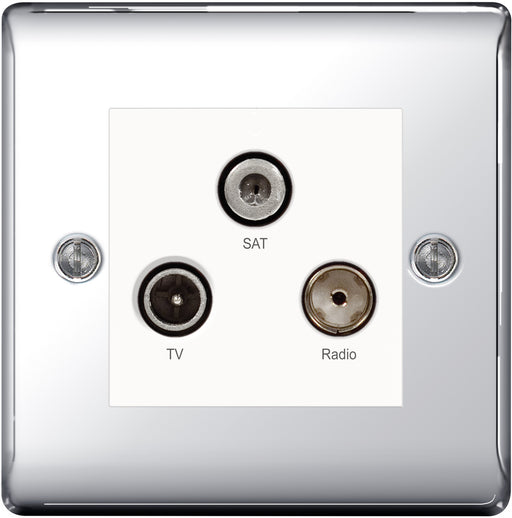 BG NPC67 TV/FM/Sat Screened Socket - BG - Sparks Warehouse
