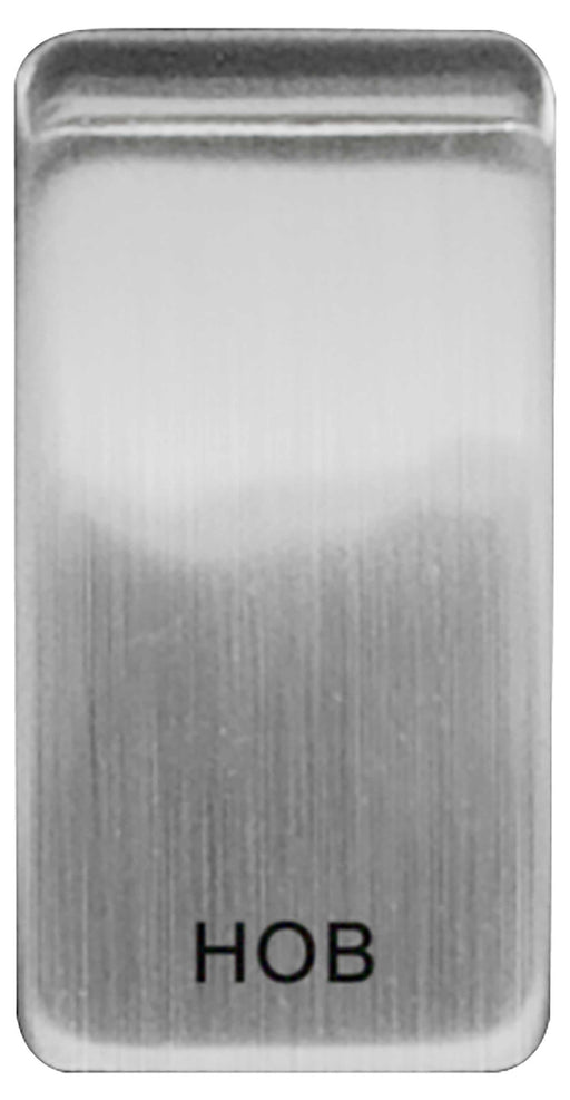 BG Nexus GRHBBS Grid Rocker Labelled  *HOB* Brushed Steel - BG - sparks-warehouse