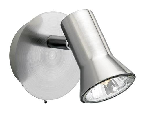 Firstlight 6090BS Magnum Single Spot (Switched) - Brushed Steel - Firstlight - sparks-warehouse
