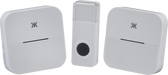 Knightsbridge DC015 Wireless Plug In Dual Receiver Door Chime System - White Door Bells Knightsbridge - Sparks Warehouse