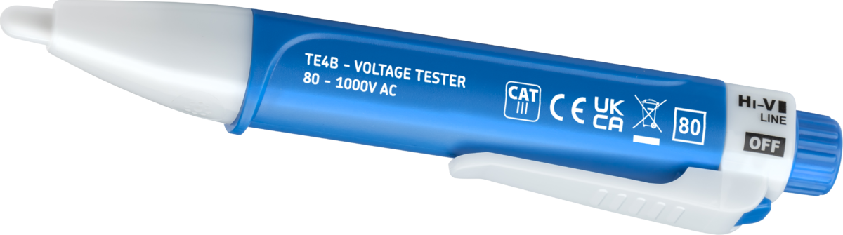Knightsbridge TE4B CAT III 80-1000V AC Non-Contact Voltage Tester  Sparks Warehouse - Sparks Warehouse