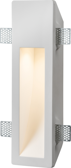 Knightsbridge PWRCR 230V GU10 35W Recessed Rectangular Plaster Wall Light Interior Wall Light Knightsbridge - Sparks Warehouse